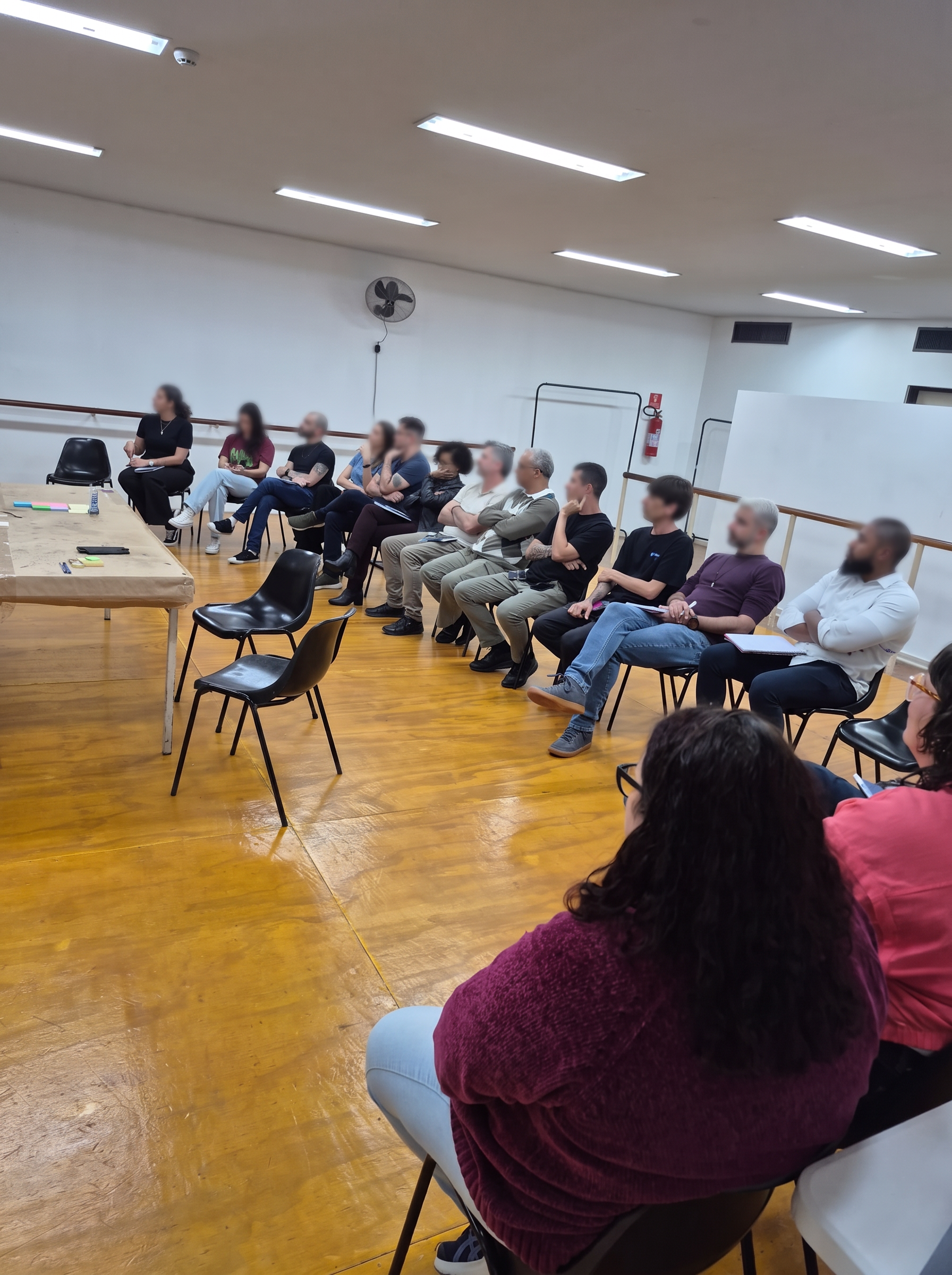 Jornada coletiva de transformação organizacional conduzida pela LBA'S, com participantes anonimizados